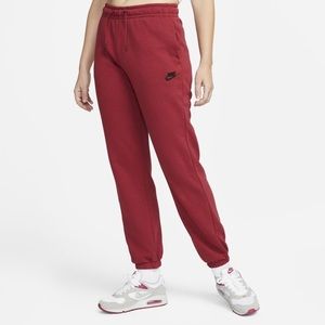 New NIKE SPORTSWEAR ESSENTIAL LIGHTWEIGHT FLEECE JOGGER pomegranate PANTS